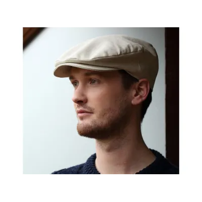 Vintage Linen Flat Cap - Hanna hats