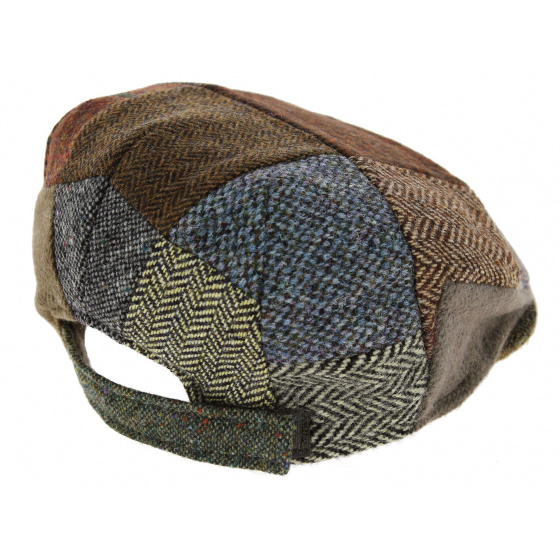 Casquette Plate Monaghan Patchwork Laine Vierge - Hanna Hats Casquette Plate Monaghan Patchwork Laine Vierge - Hanna Hats