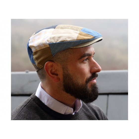 Summer Patchwork Flat Cap - Hanna Hats