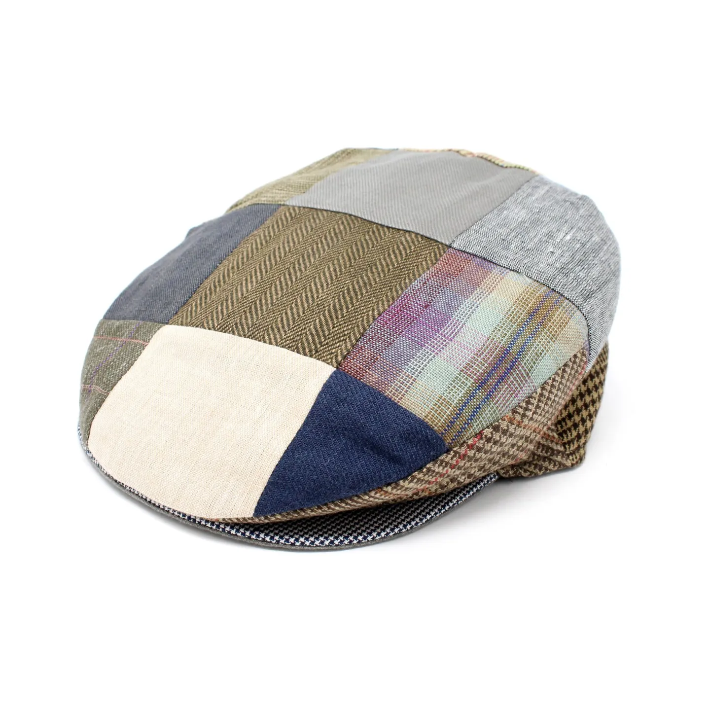 summer patchwork flat cap - summer cap Reference: 2311 | Traclet Hat Shop