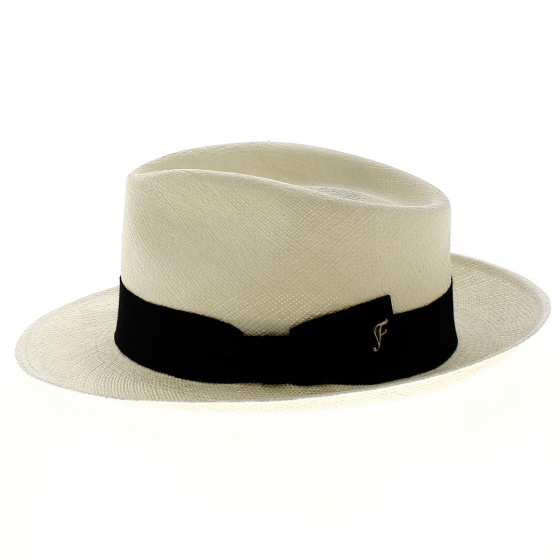 Natural Panama Filo Fedora Hat - Fléchet