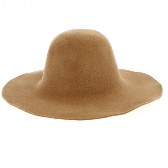 Fionista Wool Felt Wide-Brimmed Hat - Kopka