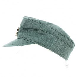 Casquette Militaire Coton Vert D'eau - Traclet