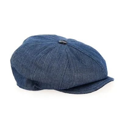8-panel blue jeans cap Reference: 12407 | Chapellerie Traclet