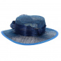 Sidonie Dark Blue Ceremony Hat - Traclet