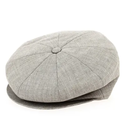 Casquette été 8 côtes marron clair Reference : 12415 | Chapellerie Traclet