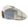 Casquette 6 Côtes Jean Patchwork Lin- Traclet Reference : 12434 | Chapellerie Traclet