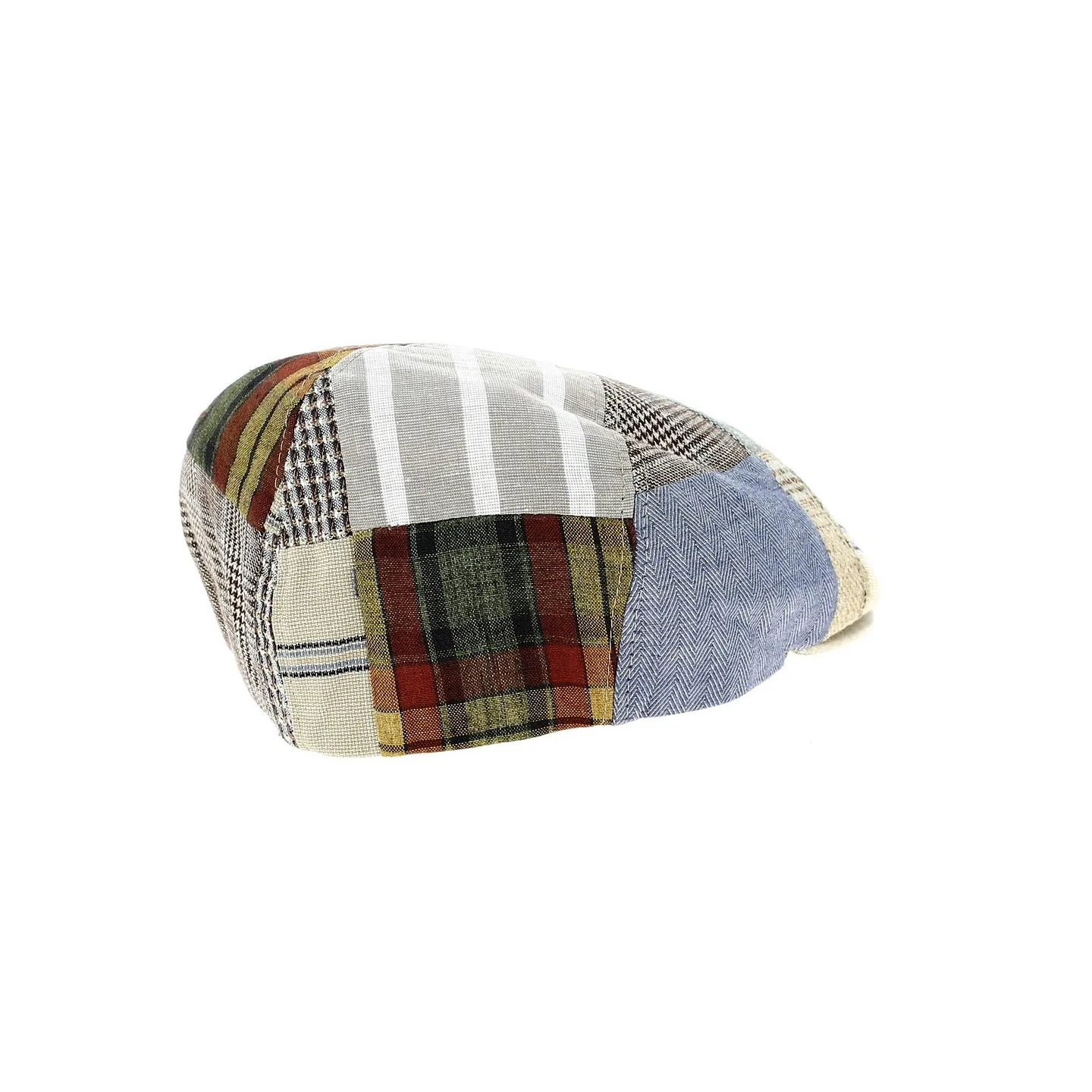 Casquette 6 Côtes Jean Patchwork Lin- Traclet Reference : 12434 | Chapellerie Traclet