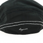 Keyone black flat cap