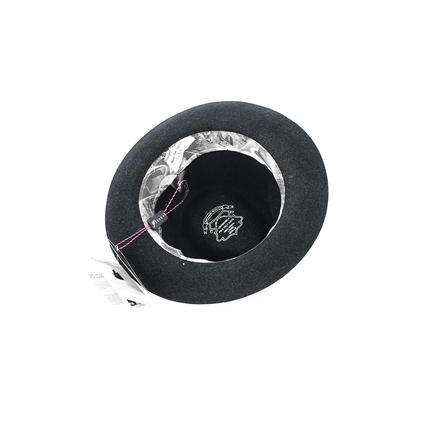 Black France Hat - Flechet Reference: 12419 | Traclet Hat Shop