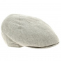 Calabria Duck Bill Linen Cap in Beige - Traclet