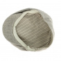 Calabria Duck Bill Linen Cap in Beige - Traclet