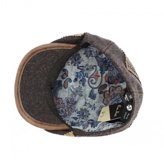 Casquette Hatteras Dublino Patchwork Marron - Traclet
