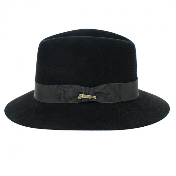 Indiana Jones Black Fur Felt Traveller Hat - Crambes