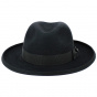 Laurent Black Fur Felt Homburg Hat - Traclet