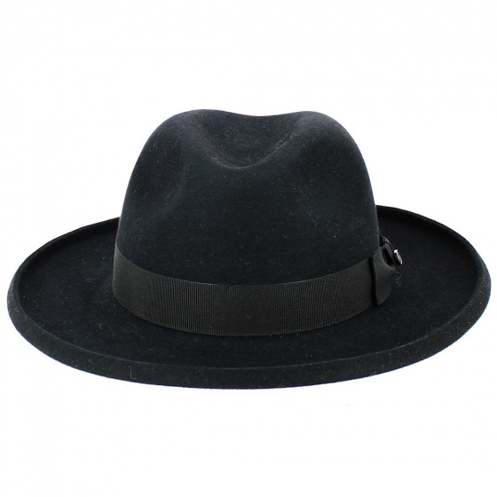 Chapeau Homburg Laurent Feutre Poil Noir - Traclet