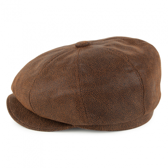 Casquette 8 Côtes Cuir Vieilli Casquette 8 Côtes Cuir Vieilli