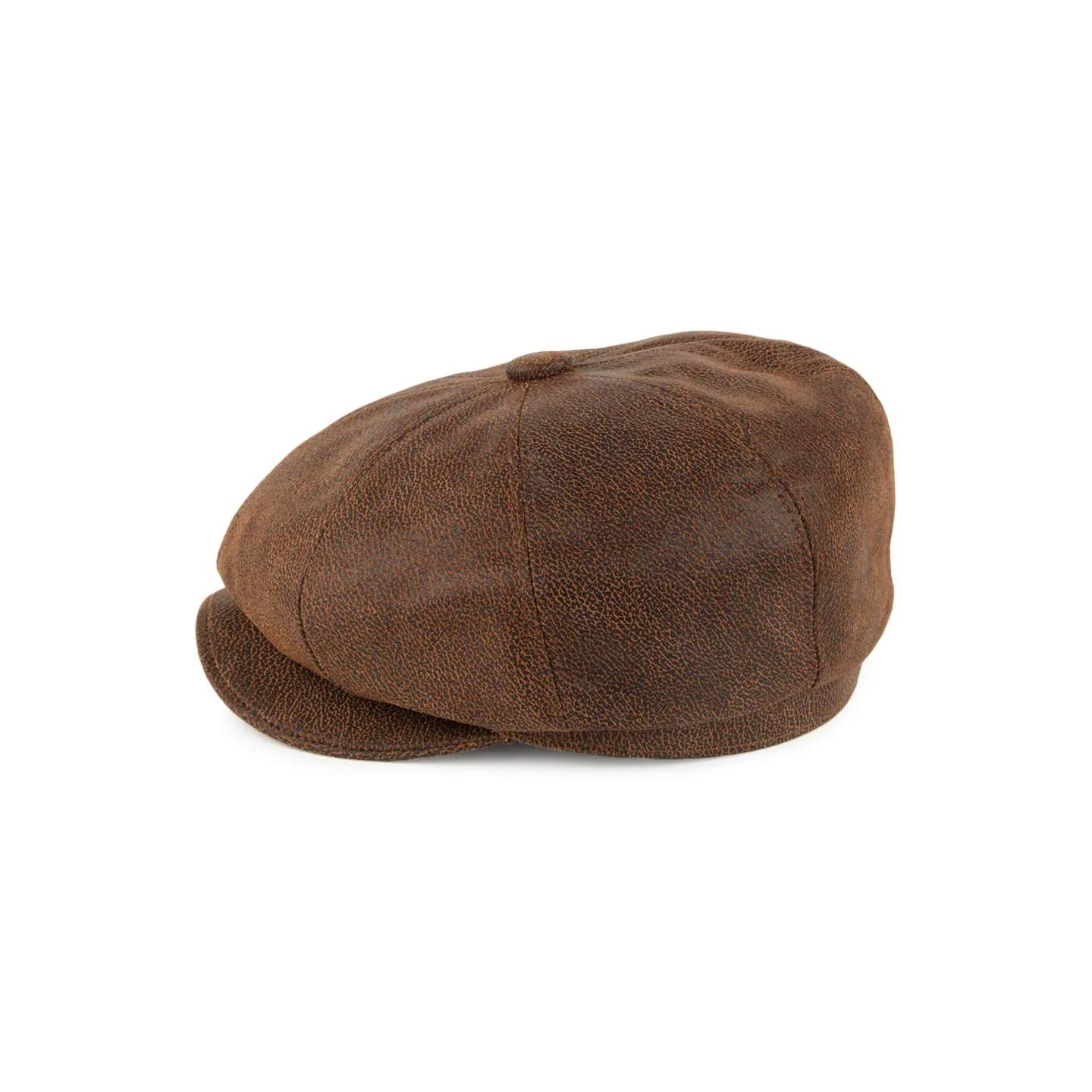 Casquette 8 cotes cuir viellie Flechet Reference : 827 | Chapellerie Traclet