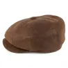 Casquette 8 cotes cuir viellie Flechet Reference : 827 | Chapellerie Traclet