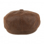 8-Panel Vintage Leather Cap