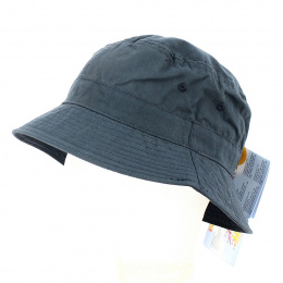 Anti-UV Death Valley Polyester Blue Bucket Hat - Traclet