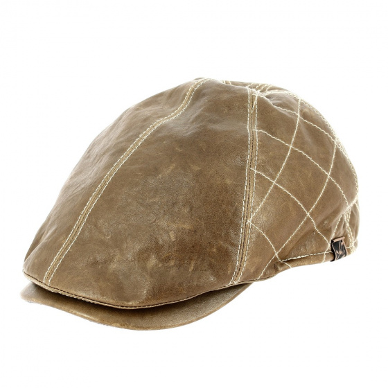 Casquette Bombée Michal Zechbauer Cuir Marron - Mayser