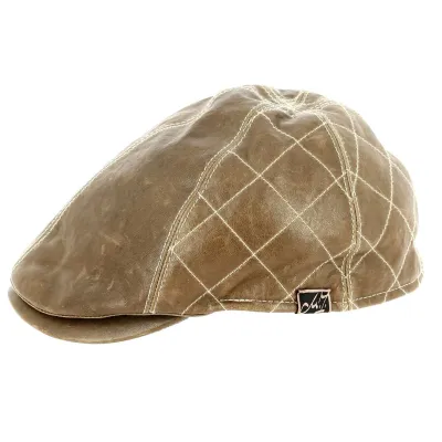 Casquette Bombée Michal Zechbauer Cuir Marron - Mayser Reference : 12484 | Chapellerie Traclet