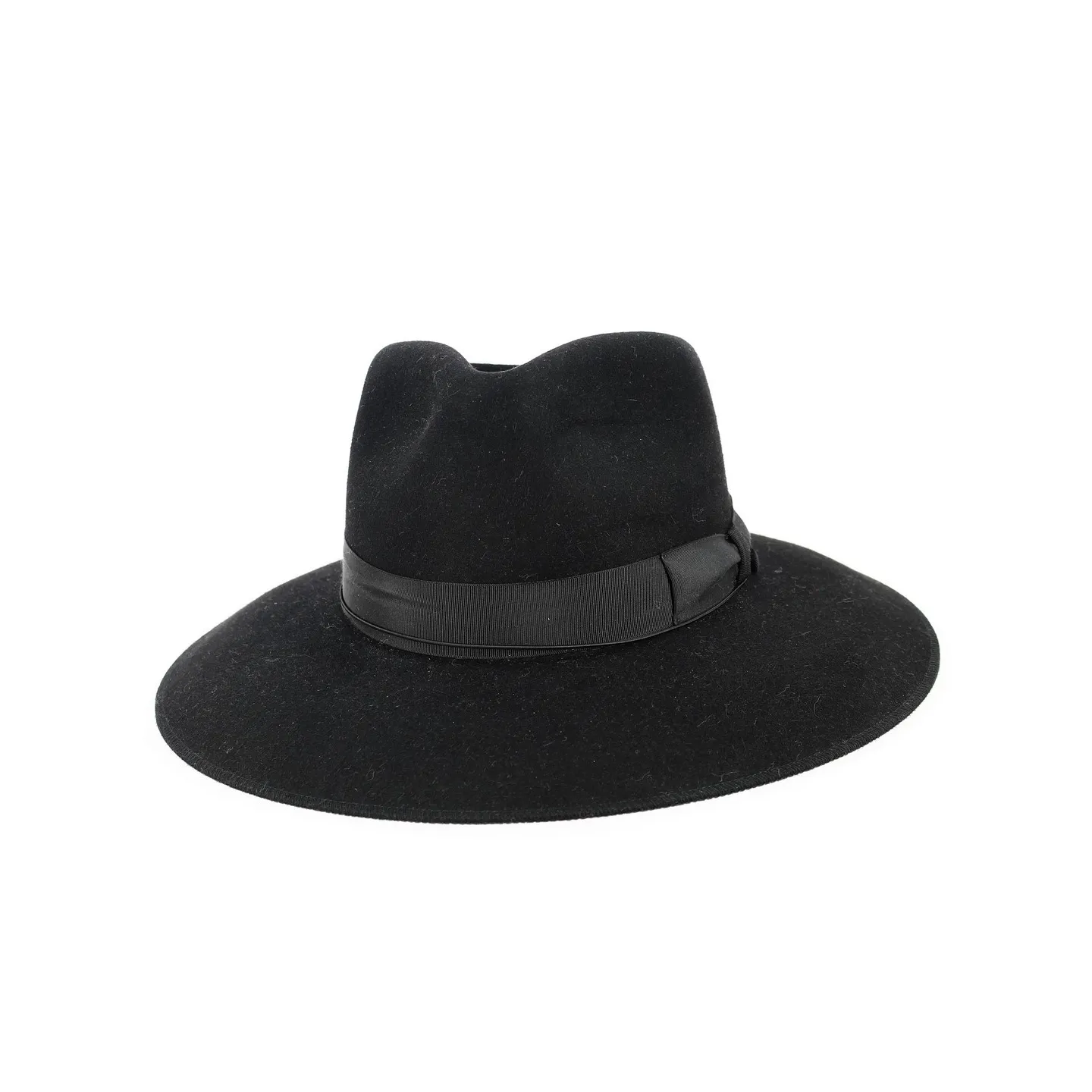 Chapeau Fedora Aristide Feutre Poil Noir - Fléchet Reference : 12501 | Chapellerie Traclet