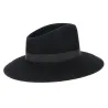 Chapeau Fedora Aristide Feutre Poil Noir - Fléchet Reference : 12501 | Chapellerie Traclet