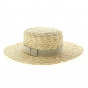 Apeldoorn Natural Straw Boater Hat - TRACLET