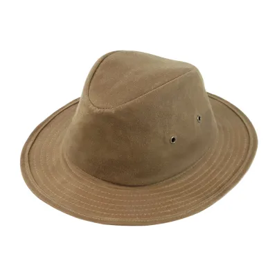Traveller Hat Finistere Waxed Cotton Camel - Fléchet Reference: 12431 | Traclet Hat Shop