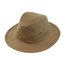 Chapeau Traveller Finistère Coton Huilé Camel - Traclet