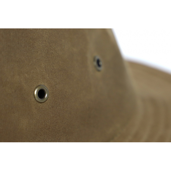 Traveller Hat Finistere Waxed Cotton Camel - Traclet