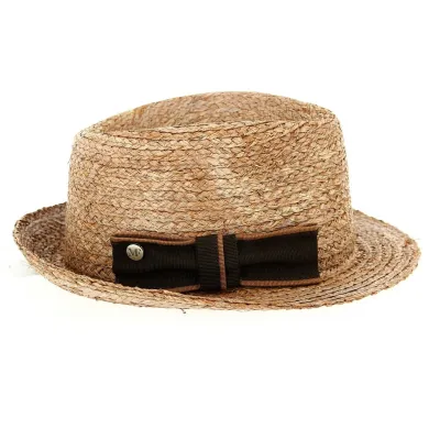 Chapeau Trilby Sainte-Rose Brun Paille Raphia - Fléchet Reference : 12508 | Chapellerie Traclet