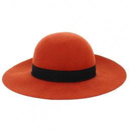 Capeline Lorelei Wool Felt Orange - Fléchet