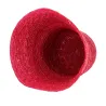 Red Cone Hat Natural Straw - Traclet Reference: 12510 | Traclet Millinery