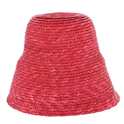 Red Cone Hat Natural Straw - Traclet Reference: 12510 | Traclet Millinery