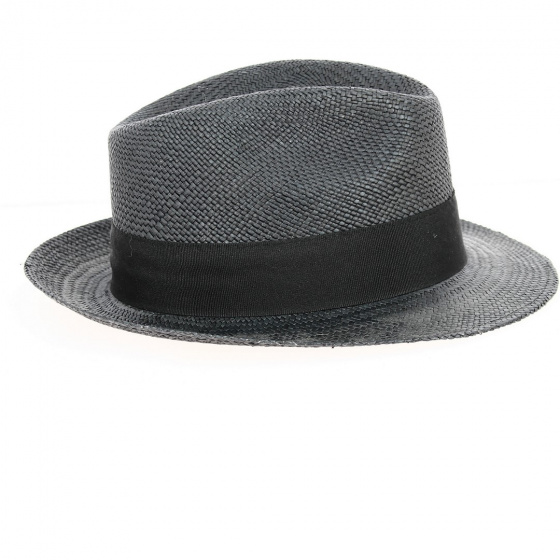 Black Panama Tijuana Fedora Hat - Traclet