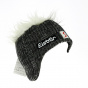 Grey Heather Wool Ear Flap Beanie Gisbert - Eisbär