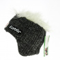 Grey Heather Wool Ear Flap Beanie Gisbert - Eisbär