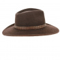 Brown Fur Felt Traveller Buffalo Hat - Broswell