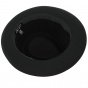 Homburg Occitan hat Black wool felt MontCapel- Traclet
