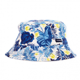 Blue Jungle Cotton Bucket Hat - Le Chapoté Paris