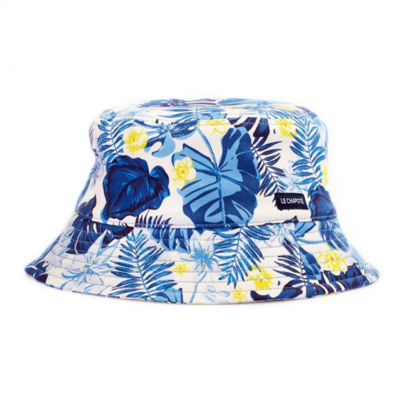 Blue Jungle Cotton Bucket Hat - Le Chapoté Paris