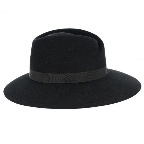 Occitane Capeline Black Wool Felt - Traclet Occitane Capeline Black Wool Felt - Traclet