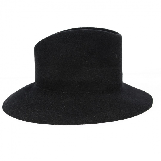 Chapeau Traveller Simple Black Feutre Laine Noir - Kopka