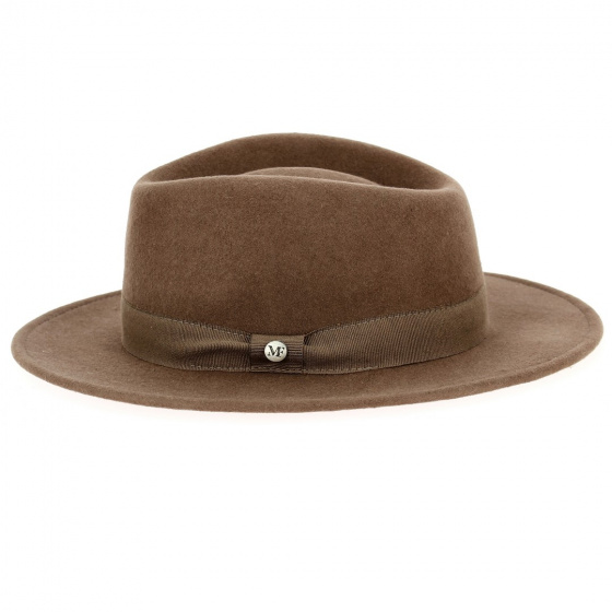 Traveller / Fedora Hat Antonello Wool Felt Brown - Fléchet