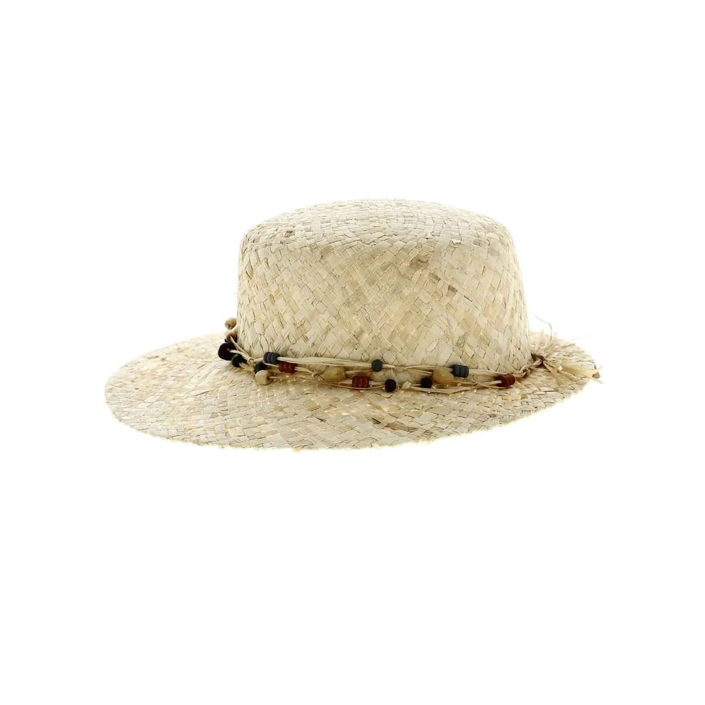 Sandrine Natural Straw Visor Cap - Traclet Reference: 12551 | Traclet Hat Shop