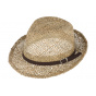 Trilby Linz Natural Straw Trilby Hat - Traclet