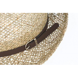 Linz Natural Straw Trilby Hat - Traclet
